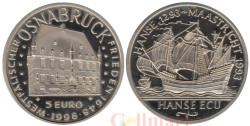 Нидерланды. 5 пробных евро 1998 год. Парусник (Оснабрюк).