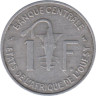  Западная Африка (BCEAO). 1 франк 1963 год. Канна (антилопа). 