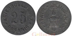 Германия. Мюнстер. 25 пфеннигов 1917 год. Нотгельд.