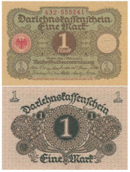 Бона. Германия (Веймарская республика) 1 марка 1920 год. (XF)