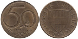 Австрия. 50 грошей 1961 год.