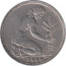 ФРГ. 50 пфеннигов 1966 год. (D) 