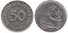  ФРГ. 50 пфеннигов 1991 год. (A) 