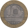  Франция. 10 франков 1992 год. Гений свободы. 