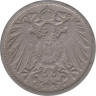  Германская империя. 10 пфеннигов 1901 год. (J) 