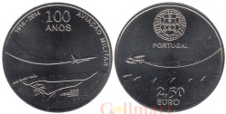 Португалия. 2,5 евро 2014 год. 100 лет Военной авиации.