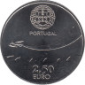  Португалия. 2,5 евро 2014 год. 100 лет Военной авиации. 