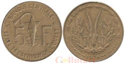 Западная Африка (BCEAO). 5 франков 1974 год. Канна (антилопа).