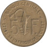  Западная Африка (BCEAO). 5 франков 1974 год. Канна (антилопа). 