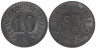  Германия. Майнц. 10 пфеннигов 1917 год. Нотгельд, круглая форма. 