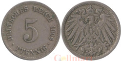 Германская империя. 5 пфеннигов 1906 год. (A)