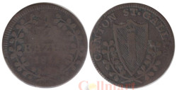 Швейцария. Кантон Санкт-Галлен. 1/2 батцена 1811 год.