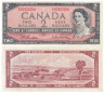  Бона. Канада 2 доллара 1954 год. Елизавета II. (VF+) 