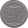  Польша. 20 грошей 2001 год. Герб. 