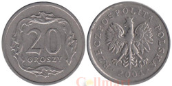 Польша. 20 грошей 2001 год.