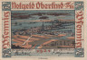  Бона. Германия. Оберлинд (Зоннеберг) 50 пфеннигов 1921 год. Мост через речку. Нотгельд. (XF) 