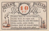  Бона. Германия. Мелле 10 пфеннигов 1921 год (вариант 2). Нотгельд. (XF) 