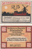  Бона. Германия. Штайнфельд (Шлезвиг) 25 пфеннигов 1920 год (вариант 3). Нотгельд. (VF) 