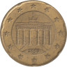  Германия. 20 евроцентов 2003 год. Бранденбургские ворота. (D) 