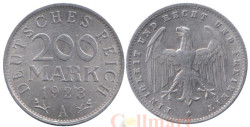 Веймарская республика. 200 марок 1923 год. (A)