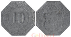 Германия. Людвигсхафен-ам-Райн. 10 пфеннигов 1917 год. Нотгельд.