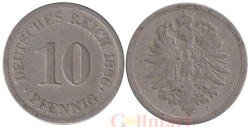 Германская империя. 10 пфеннигов 1888 год. (J)