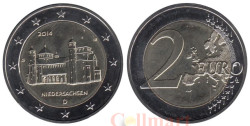 Германия. 2 евро 2014 год. Нижняя Саксония. Церковь святого Михаила. (G - Карлсруэ).