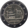  Германия. 2 евро 2014 год. Нижняя Саксония. Церковь святого Михаила. (G - Карлсруэ). 