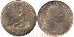 Ватикан. 200 лир 1992 год. Кормящая мать.