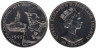  Фолклендские острова. 50 пенсов 1999 год. 125 лет со дня рождения Уинстона Черчиля. 
