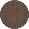  Веймарская республика. 1 рейхспфенниг 1930 год. (D) 