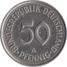  ФРГ. 50 пфеннигов 1992 год. (A) 