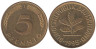  ФРГ. 5 пфеннигов 1995 год. (J) 