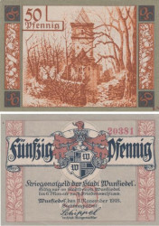 Бона. Германия. Вунзидель 50 пфеннигов 1918 год. Нотгельд. (XF)