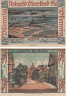  Бона. Германия. Оберлинд (Зоннеберг) 50 пфеннигов 1921 год. Городская улица. Нотгельд. (XF) 
