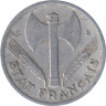  Франция. 1 франк 1944 год. Режим Виши. (C) 