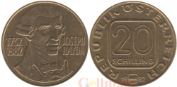 Австрия. 20 шиллингов 1982 год. 250 лет со дня рождения Йозефа Гайдна.