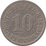  Германская империя. 10 пфеннигов 1899 год. (E) 