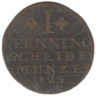  Брауншвейг. 1 пфенниг 1824 год. (надпись - ...BR. U. LUEN.) 