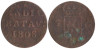  Голландская Ост-Индия. 1/16 гульдена 1808 год. Батавия. (медь) 