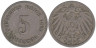  Германская империя. 5 пфеннигов 1890 год. (A) 