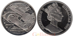 Гибралтар. 2,8 экю 1993 год. Евротоннель.