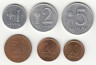  Литва. Набор разменных монет 1991 год. (6 штук) 