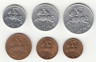 Литва. Набор разменных монет 1991 год. (6 штук) 