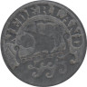  Нидерланды. 25 центов 1941 год. Парусник. 