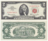  Бона. США 2 доллара 1963 год. Томас Джефферсон. (A) (XF) 