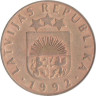  Латвия. 20 сантимов 1992 год. 