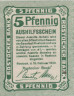  Бона. Германия. Росток 5 пфеннигов 1920 год. Нотгельд. (XF) 