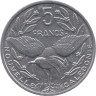 Новая Каледония. 5 франков 2003 год. Птица Кагу. 