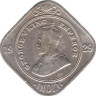  Индия. 2 анна 1939 год. 